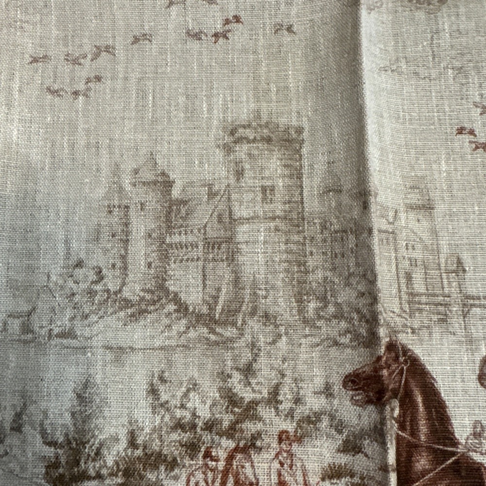 Williams Sonoma Kitchen Towel Tea Dishtowel Equestrian Hunt Italy Linen # 2 - Picture 4 of 7